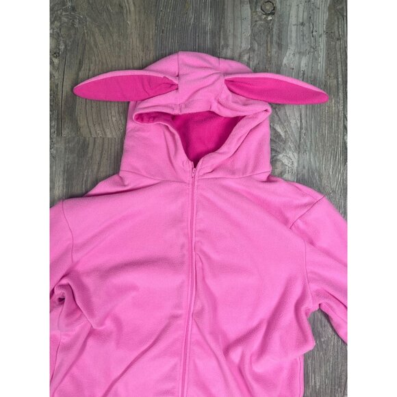 A Christmas Story P. Jammy One Piece Pink Bunny Suit Costume Mens L/XL Full Zip - Picture 9 of 12